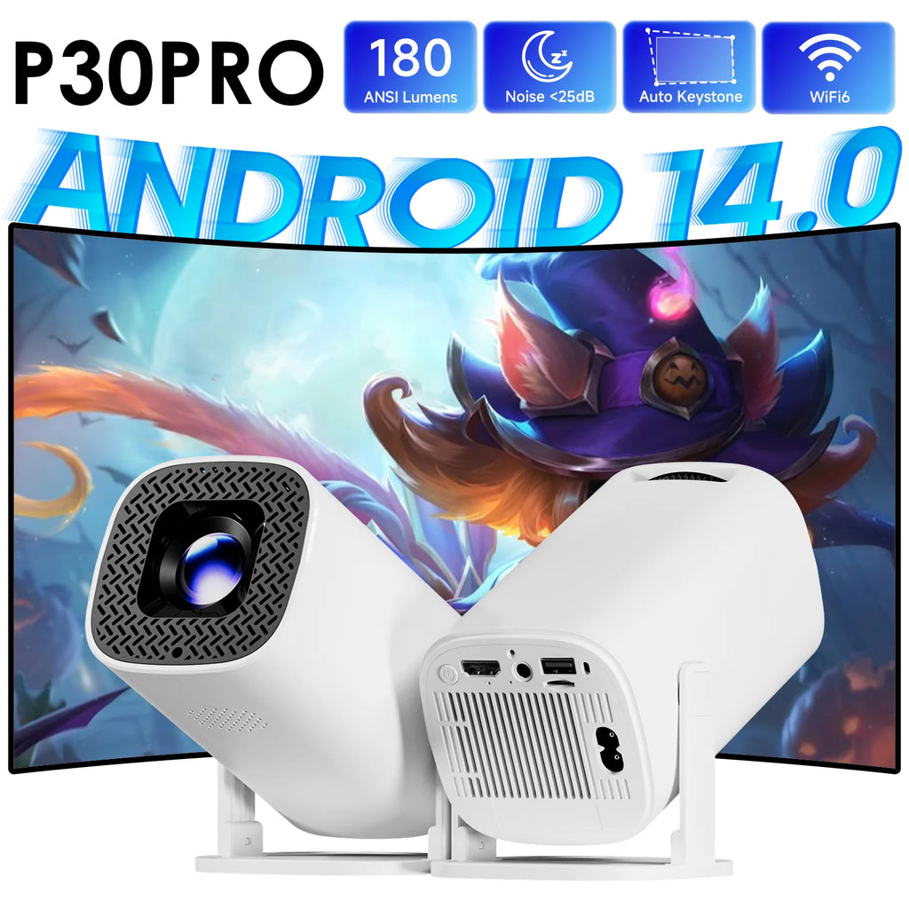 מקרן חכם נייד Magcubic 4K עם Netflix מובנה ו-WiFi